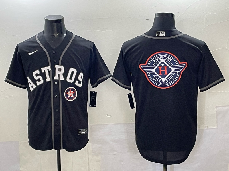 Men Houston Astros blank black 2025 Nike MLB Jersey 003->houston astros->MLB Jersey